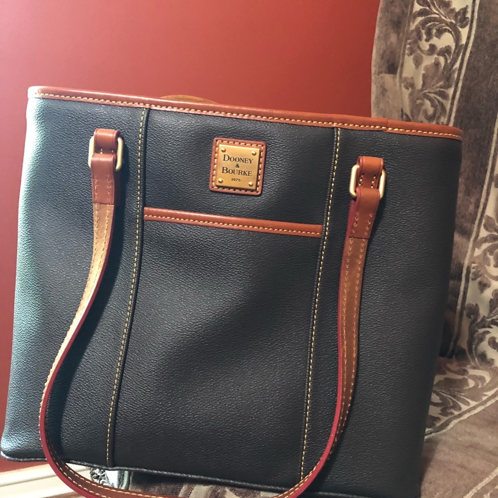 Covered canvas Dooney tote